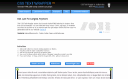 screenshot CSS Text Wrapper