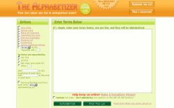 screenshot The Alphabetizer