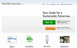 screenshot Make Me Sustainable