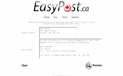 screenshot EasyPost