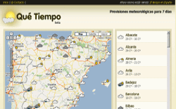screenshot Qué Tiempo