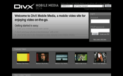 screenshot DivX Mobile Media
