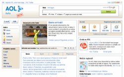 screenshot AOL Italia