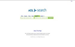 screenshot AOL Local Search