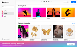 screenshot Apple Music
