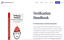 screenshot Data Journalism Verification Handbook