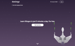 screenshot Duolingo Klingon