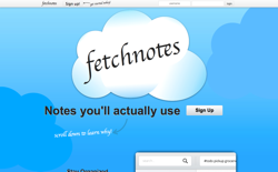 screenshot Fetchnotes