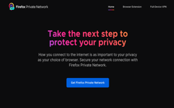screenshot Firefox Private Network