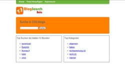 screenshot Fruetel Blogsearch