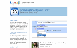 screenshot Gmail Custom Time