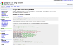 screenshot google-api-php-client