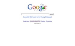 screenshot Google Accessible Search