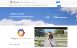 screenshot Google Actual Cloud Platform