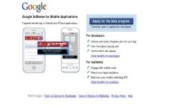 screenshot Google AdSense for Mobile Applications