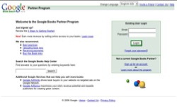screenshot Google Books Partner Program