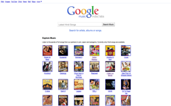 screenshot Google India Discover Music