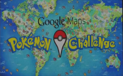screenshot Google Maps Pokémon Challenge