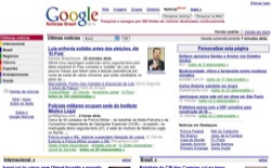 screenshot Google Noticias Brasil