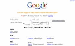 screenshot Google Transit Italia