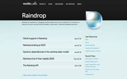 screenshot Mozilla Raindrop