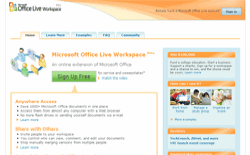 screenshot Office Live Workspace