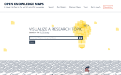 screenshot Open Knowledge Maps
