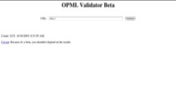screenshot OPML Validator
