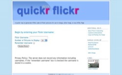 screenshot QuickrFlickr