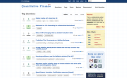 screenshot Stack Exchange Quantitative Finance