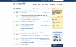 screenshot Stack Exchange IT Security