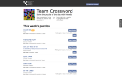 screenshot Team Crossword