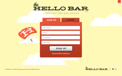 screenshot The Hello Bar