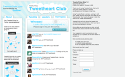 screenshot TweeterClubs
