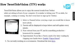 screenshot TTV TweetTeleVision