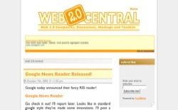 screenshot Web 2.0 Central