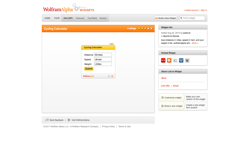 screenshot Wolfram|Alpha Cycling Calculator