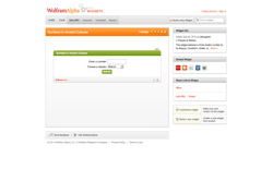 screenshot Wolfram|Alpha Numbers in Ancient Cultures