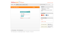 screenshot Wolfram|Alpha Time or Date difference