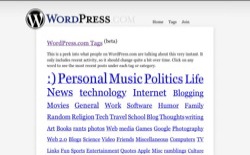 screenshot WordPress.com Tags