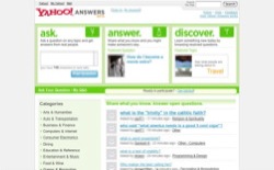 screenshot Yahoo! Answers