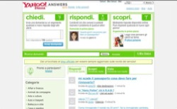 screenshot Yahoo! Answers Italia