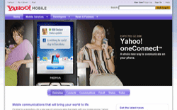 screenshot Yahoo! oneConnect