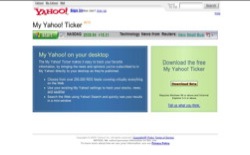 screenshot My Yahoo! Ticker