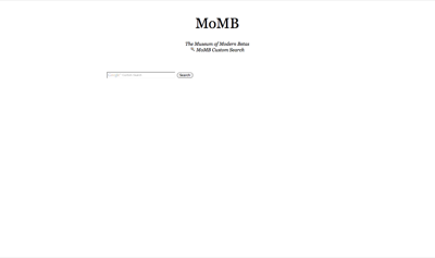 MoMB Custom Search