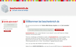screenshot beschenkmich