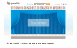 screenshot Spreadshirt