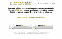 screenshot Newsfeed Maker