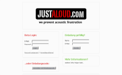 screenshot Justaloud