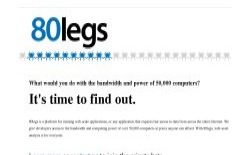screenshot 80legs